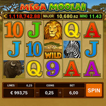 Betinia - Mega Moolah Slot - Online Casino Game