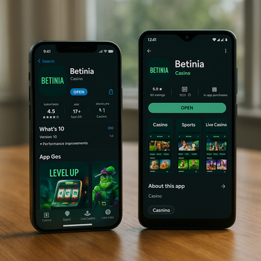 Betinia - Mobilios aplikacijos - iOS ir Android