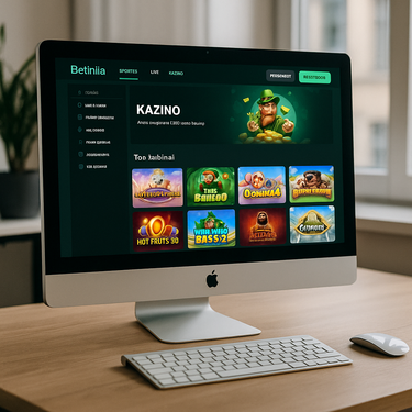 Betinia - Intuityvus kazino dizainas - Lietuviškas interfeisas